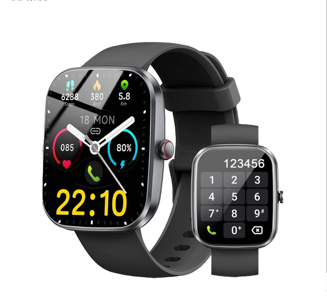 New 1.91\" IP68 Waterproof AMOLED Smart Watch for Men Women Fitness Tracker 110+ Sport Modes Heart Rate SpO2 Monitor Android IOS