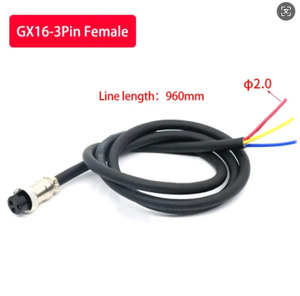 Gx16 2/3/4/5/6pin không thấm nước hàng không cắm ổ cắm kết nối dây nam nữ Cáp mông Doanh không khí cắm Adapter dây 1m - Product Image 3