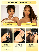 12A P4/27 Tresses brésiliennes vierges humaines, Tresses bohèmes sans nœuds, 5 paquets, 16 pouces, 160g, Extensions Deep Wave en vrac