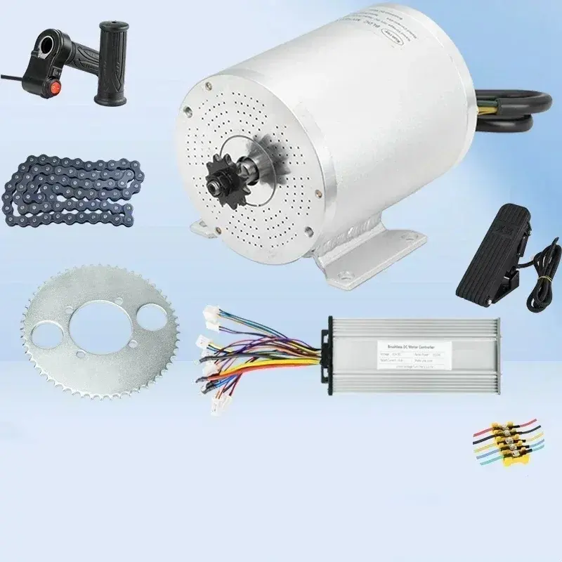 48V 72V 3000W 2000W Elektrische Fiets Conversieset Hoge Snelheid Borstelloze Motor Voor Elektrische Scooter E-Go Karts Motor