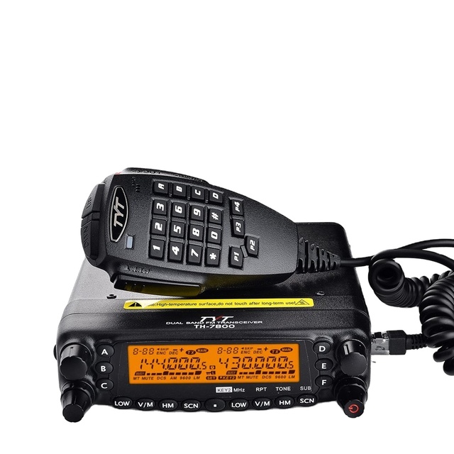 TYT TH-7800 Dual Band Mobile Radio Two Way Radio 50W Output Power Car Radio for Vehicle Mouted UHF VHF TH 7800
