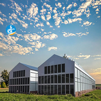 Atelier de conception moderne à structure en acier et hangar de ferme pour l'élevage de volailles, de chèvres et de moutons par le fournisseur