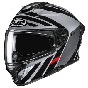 Casque intégral HJC C71 noir gris M unisexe en PC+EPS avec visière transparente et 16-20 aérations pour la protection de la tête en moto - Product Image 1