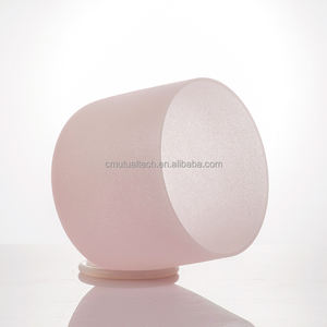 Cuenco de Cristal Rosa Escarchado para Sonoterapia, 432Hz, Instrumentos de Sonido para Yoga, Meditación Espiritual, Producto de Cuarzo - Product Image 4