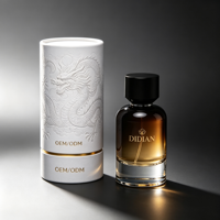 Botella de Perfume de Vidrio Premium OEM ODM de 30ml 50ml 100ml, Botella de Spray Vacía de Lujo con Cierre de Bayoneta y Caja de Empaque