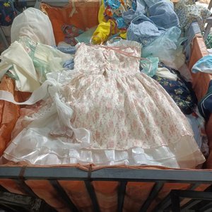 Robes décontractées d'occasion pour petites filles, jupes en coton usagées pour enfants, vente en gros en vrac - Product Image 1