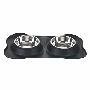 DOPPIA Ciotola per Animali Domestici con Tappetino in TPR - Product Image 1