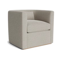 Fauteuil individuel moderne et minimaliste, durable, artisanal, luxueux, en tissu crème, pour salons et chambres d'hôtel