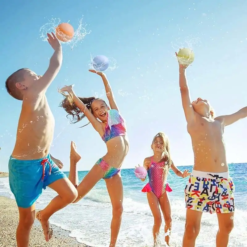 Оптовая продажа многоразовые быстро Заполняемые самоуплотняющие силиконовые шары водяные шары шарики для детей Бассейн Пляж Водные Игры