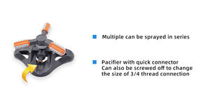 यार्ड के लिए 360 घूर्णन स्वचालित घूर्णन लॉन और गार्डन स्प्रिंकलर - Product Image 6