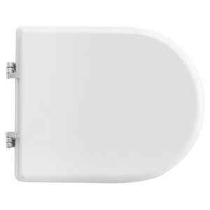 Asiento para inodoro Globo, tamaño Vase, color blanco, forma 7, longitud 50.5 cm, ancho 37.5 cm, altura 7 cm - Product Image 1