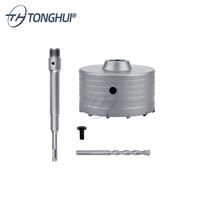 Brocas de hormigón para taladro percutor SDS Plus de 30-160 mm, juego de herramientas de corte para perforar paredes
