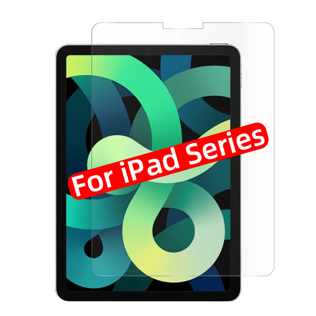 Tempered Glass Screen Protector for iPad 10.2 9.7 10. 5 10.9 11 New iPad 8 7 6 5 9 Air 4 3 2 Mini Glass iPad 2020 2019 2018 2021