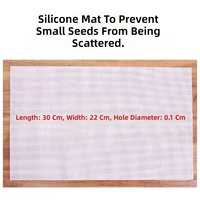 Tapis de protection carré en silicone de qualité alimentaire, antidérapant, respirant, avec drainage, réutilisable, écologique, taille personnalisable, pour jardin