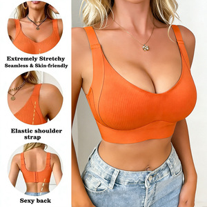 Reggiseno Sexy <span class=keywords><strong>Senza</strong></span> Cuciture per Taglie Forti, Traspirante e Confortevole, <span class=keywords><strong>Senza</strong></span> Ferretto, con Supporto Anti-cedimento e <span class=keywords><strong>Push</strong></span>-<span class=keywords><strong>up</strong></span> - Product Image 1