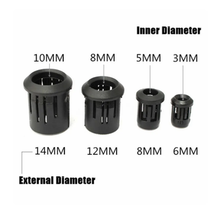 1000 cái/túi đen nhựa 3 mét 5 mét Đèn LED Diode chủ clip bezel Ổ cắm gắn hữu ích LED - Product Image 6