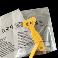 Bolsa de Embalaje Ecológica Personalizable 100% Reciclada de LDPE, Certificada TC, Reciclable GRS, Bolsa Plana de RPE para Zapatos, Ropa, Calcetines y Pieles