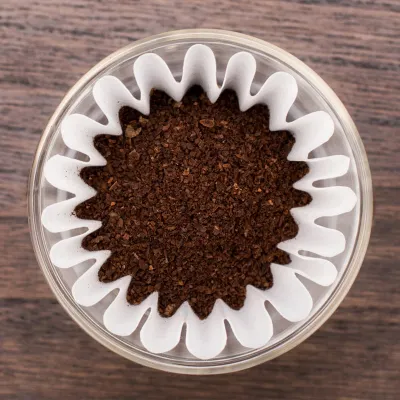 Hersteller kommerziellen 100 Stück Lebensmittel qualität tragbare Filter Kaffee Tee Papier Welle Einweg korb Form Kaffeefilter Papiers chale