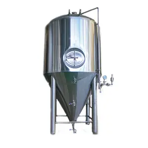 Serbatoi di fermentazione birra conica 500L 1000L 2000L attrezzature per birrerie artigianali in acciaio inossidabile