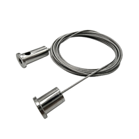 Kit de suspension de câble réglable en acier inoxydable / acier galvanisé avec fixation au plafond à griffe en laiton