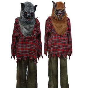 Halloween Cosplay Ensemble Complet Top Pantalon Chapeaux Gants Hommes <span class=keywords><strong>Loup</strong></span>-<span class=keywords><strong>Garou</strong></span> <span class=keywords><strong>Costume</strong></span> KCFC-036 - Product Image 2