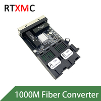 Toptan Gigabit 100/1000M PCBA kurulu Ethernet 2 Sfp 4 Rj45 Fiber optik ortam dönüştürücü 2 Fiber portu ve 4 Lan portları