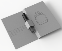 Flacon de parfum miniature de 2 ml, 5 ml, 10 ml, petit flacon d'échantillon, flacon vide en verre pour sac de voyage avec impression d'écran et vaporisateur à pompe