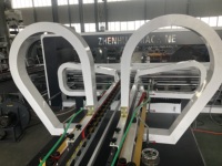 Équipement de pliage et de collage automatique de carton ondulé par aspiration sous vide QZD pour ligne de fabrication de boîtes, plieuse-colleuse de cartons continue