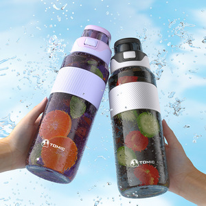 Tomic Sports Water Bottle <b>Large</b> Capacity With Straw Portable For Summer Fitness - Product Image 1