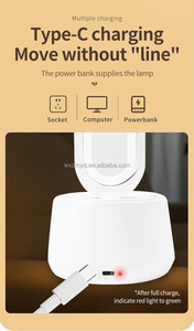 Sáng Tạo Đèn Bàn Sinh Viên Ký Túc Xá Học Tập Sạc Gấp Bảo Vệ Mắt Cạnh Giường Ngủ Có Thể Sạc Lại LED Đèn Đọc Sách - Product Image 5