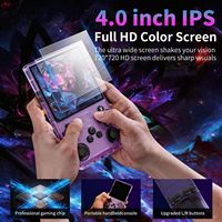 Consola de Juegos Portátil Android de Código Abierto, Pantalla HD de 4 Pulgadas, 19 Emuladores, WiFi, Batalla en Línea para Dos Jugadores, Descarga de Aplicaciones, 64 GB