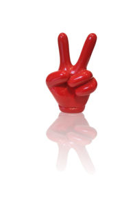 Artesanía de resina creativa Bienvenido Está bien Adornos de escritorio Decoración de escultura de arte moderno a la venta - Product Image 2