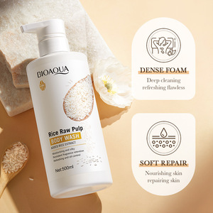 ผลิตภัณฑ์ทำความสะอาดผิวกายออร์แกนิค BIOAQUA ข้าวหอมมะลิสกัดเข้มข้น ช่วยให้ผิวขาวกระจ่างใส กลิ่นหอมสดชื่น เหมาะสำหรับทุกคนในครอบครัว - Product Image 1