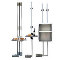 Mutfak için Modern yeni gıda asansörü Dumbwaiter 75kg/100kg kapasiteli paslanmaz çelik inşaat çekiş asansör tel halat perakende