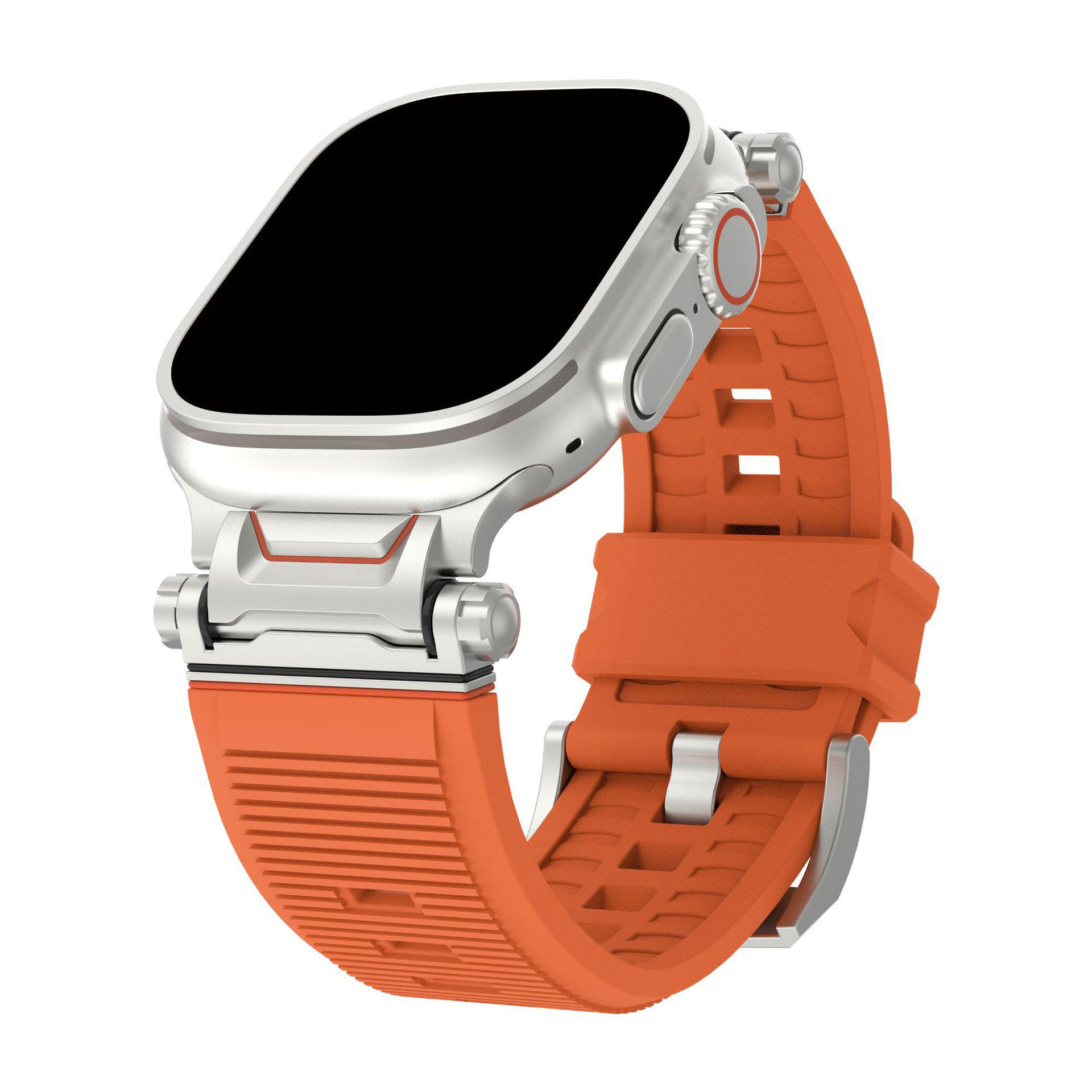 Orange watch strap