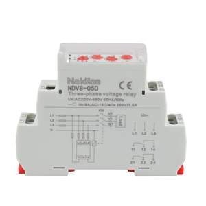 Serie NDV8 carril DIN instalar relé de voltaje trifásico 220V-460V protección relé de control de voltaje de monitoreo - Product Image 4