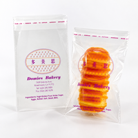 Sac en plastique cellophane de qualité alimentaire en matériau BOPP, sac plat auto-adhésif, imperméable, logo personnalisé, durable, thermoscellable, marque LESI