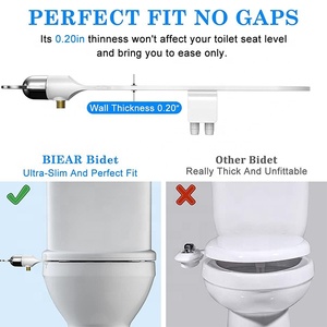 Aimaizoon Best Seller Bidet <span class=keywords><strong>Pas</strong></span> <span class=keywords><strong>Cher</strong></span> Attachement Front Wash Back Wash Fresh Water Sprayer Adjustable Pressure Dual nozzle E001 - Product Image 4