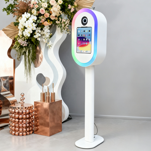 Photomaton iPad DSLR avec étui, coque ovale en miroir, pour s'amuser lors de fêtes, mariages, machine à selfies, photomaton iPad, kiosque pour événements - Product Image 3