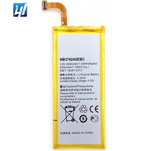 Batteria del telefono all'ingrosso 3.8V 2000Mah gb/t 18287-2000 per <span class=keywords><strong>Huawei</strong></span> <span class=keywords><strong>Ascend</strong></span> P6 muslimate - Product Image 1