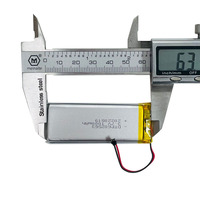 Sel Baterai Lithium Isi Ulang Berkualitas Tinggi 3.7V Baterai Polimer Lithium Pouch 602563 Baterai Lipo 1000mAh untuk Peralatan Listrik