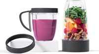 Ensemble de remplacement de tasse et de lame de mélangeur de 18oz et 24 oz compatible avec les mélangeurs Nutribullets 600w et 900w