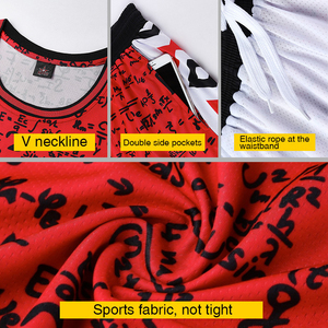 Nuovi Design <span class=keywords><strong>Serie</strong></span> Matematica Maglie da Basket per Ragazzi in Rete 100% Poliestere Traspirante Divisa da Basket Neutra - Product Image 3