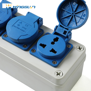 Boîte de jonction électrique industrielle avec prise de courant à emboîtement, 2 prises, matériau ABS/PC, étanche IP67 - Product Image 5