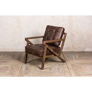 Industrial Z <b>Dining</b> <b>Chair</b> Genuine Leather Portable Modern Home Furniture for Home Office & Bathroom - Product Image 5