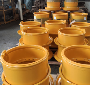 جرافة مقود مقود VOL إطارات L60H 23.5R25 25 بوصة حافة عجلة فولاذية 25-7.5 عجلة حجم OTR حافة عجلة فولاذية - Product Image 1