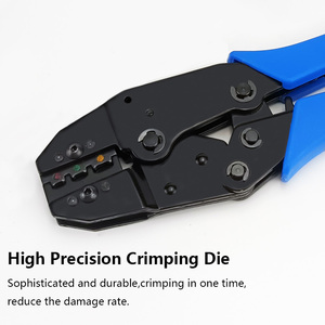 Alicates de prensa de prensado de bloqueo de 8,6 pulgadas, abrazaderas de crimpadora, herramientas de electricistas <span class=keywords><strong>para</strong></span> <span class=keywords><strong>terminales</strong></span> no aislados, 22-10AWG - Product Image 3