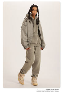 Haute Qualité Coton Vestes Style Hommes Long Trench Coat Toile Tissu Casual Tissé Long Vêtements Longueur Safari <span class=keywords><strong>Veste</strong></span> en Kaki - Product Image 5