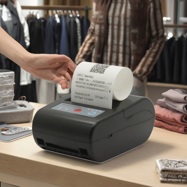 Mini Portable Bill Printer 58mm Thermal Receipt Printer for Mobile Phone Android & IOS Bluetooth Connectable