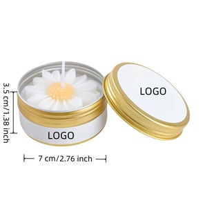 Vela Aromática Personalizada com Logo, Vela Decorativa 3D em Forma de Girassol com Tampa para Decoração Estética de Mesa, Ornamento de Quarto, Presente - Product Image 4
